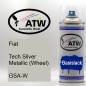 Preview: Fiat, Tech Silver Metallic (Wheel), GSA-W: 400ml Sprühdose, von ATW Autoteile West.